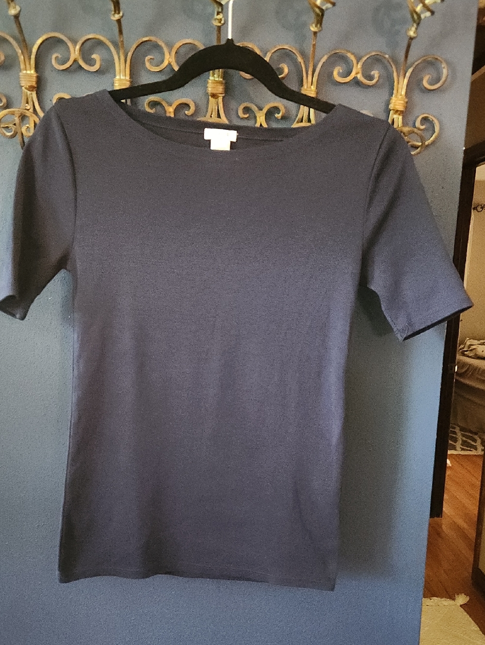J. Crew Black Short Sleeve Tee